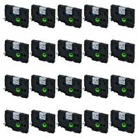 SuperInk 20 Pack Compatible for Brother HSe-231 HSe231 HS-231 HS231 Black on White Heat Shrink Tube Label Tape use in PT-D210 PT-D400 PT-E300 PT-E500 PT-P750WVP Printer (0.46''x 4.92ft,11.7mm x 1.5m)