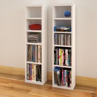 Liber-T CD/DVD Towers (2) 211003 from Nexera, White