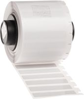 Brady PTL-28-477 TLS 2200 and TLS PC Link 1.5" Width x 0.25" Height, B-477 Static Dissipative Polyimide, Gloss Finish White Label (750 per Roll)
