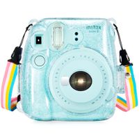 Wolven Protective Clear Case Compatible with Instax Mini 9,Mini 8,Mini 8+ Instant Camera, Crystal