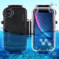 HAWELL iPhone XR Diving Case, Professional [40m/130ft] Surfing Swimming Snorkeling Photo Video Waterproof Protective Case Underwater Housing for iPhone with Lanyard (iPhone XR Black)