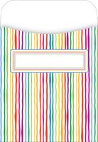 Barker Creek Peel & Stick Pockets, Stripes (LL-1209)