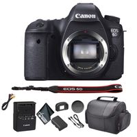 Canon EOS 6D DSLR Camera Bundle Kit with Carrying Case + More -International Model