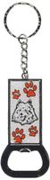 Graphics and More Ring Bottlecap Opener Key Chain, American Eskimo Dog of Distinction (KK1618)