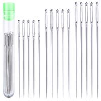 UA Crafts Assorted Large-Eye Hand Sewing Needles - 15 Pcs Big Eye Stitching Needles (2.4", 2.2" and 2")