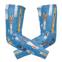 ZZKKO Dog Paw Print Cooling Arm Sleeves Cover Uv Sun Protection for Men Women Running Golf Cycling Arm Warmer Sleeves 1 Pair