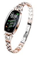 i-Vivian H8 Smart Watch -Fitness Tracker with Heart Rate & Blood Pressure & Sleep Monitor for iOS & Android, Waterproof Ladies Jewelry Health Tracker with IPS Screen for Women Girls (Golden)