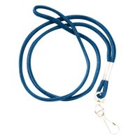 Swingline GBC ID Lanyard, Round Lanyard with Swivel Hook, BadgeMates, Blue, 12 Pack (3748014)