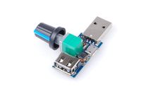 DC 5V USB Fan stepless Speed Controller Regulator with Switch Speed Module Input DC 4-12V to 2.5-8V 5W
