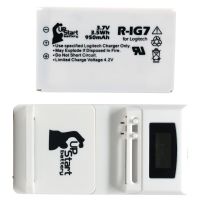 Replacement for Logitech Harmony 880 Battery with Universal Charger (100/240V) - Replacement Logitech R-IG7 Universal Remote Battery (950mAh 3.7V Lithium-Ion)