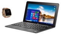 Bit CORE+ 11.6 Windows 10, 2 in 1 Detachable PC - with Bonus Full Function Bit Smart Watch (W11046APB+S1CG)