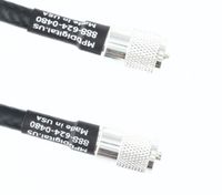 MPD Digital RG8U-UHF-1 Made in The USA RG-8U - RG213 Copper Braid HF VHF RF UL Listed Coaxial Cable with PL-259 UHF Male Connectors