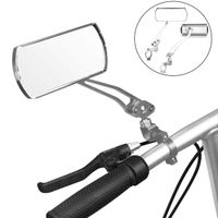 Jeemitery Bicycle Mirror,A Pair of 360°Rotation Back Rearview Mirror Handlebar Wide Angle Bike Mirror-Silver