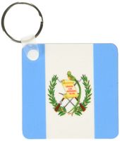 3dRose Guatemala Flag - Key Chains, 2.25 x 4.5 inches, set of 2 (kc_31552_1)