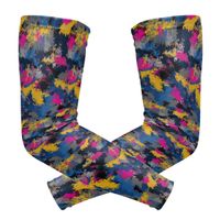 Fashion Sports Arm Supports Camo for Women Colorful(1) Basketball Shooter Sleeves Sunscreen Cuff Stretched Fabric for Football, Volleyball, Baseball Protection, Youth & Adult Sizes(1 Pair)