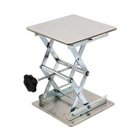 HFS (R) Plate 8x8; Overall Height 10"; Lab Jack Scissor Stand Platform Lab Load Bearing 15kg/33lbs