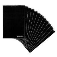 AmazonBasics Steno Books, 6" x 9", Gregg Rule, Green Paper, 80 Sheets, 12-Pack