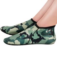 Seavenger Zephyr 3mm Neoprene Socks | Wetsuit Booties for Scuba Diving, Snorkeling, Swimming (Camouflage, X-Small)