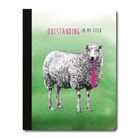 Tree-Free Greetings Boho Sheep Soft Cover 140 Page Tree-Free Composition Book, 9.75 x 7.25 Inches (CJ47002)