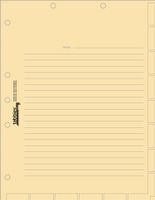 Tabbies 7-hole Manila Chart Divider Sheets (54519)