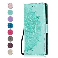 CAXPRO Galaxy S7 Leather Case, Scratch Resistant Wallet Case with Magnetic Closure, Card Slots and Stand Feature for Samsung Galaxy S7, Green