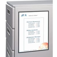 C-Line Magnetic Cubicle Keepers Display Holders, 8-1/2" x 11", Clear, Pack of 25 (37991)