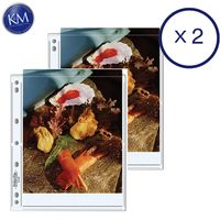 Print File Archival Storage Pages for Prints | 8 x 10, 2 Pockets - 25 Pack x 2