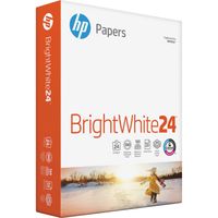 HP 203000 Bright White Inkjet Paper, 97 Brightness, 24lb, 8-1/2 x 11, 500 Sheets/Ream