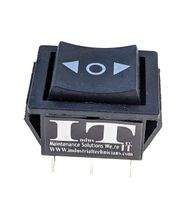 IndusTec DPDT 20 AMP-6 Pin (on) / Off / (on) Momentary Rocker Switch Polarity .250 Quick Plug Double Pole Double Throw 12V DC Motor Control