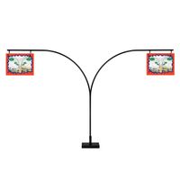 Gondola Shelf Double Side Magnetic Store Aisle Sign Holder, Department Walkway Section Marker & Labeler for Store Shelving, 5 Pack