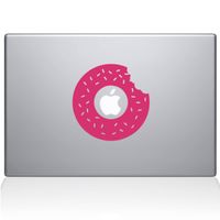 The Decal Guru 2060-MAC-13A-BG Donut Sprinkles Decal Vinyl Sticker, 13" MacBook Air, Pink