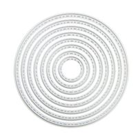 ZbFwmx Circle Cutting Dies Stencil DIY Scrapbook Album Paper Card Embossing Tool (Circle)