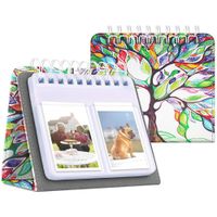 Fintie Calendar Photo Album for Fujifilm Instax, 64 Pockets Vegan Leather Photo Album for Fujifilm Mini 9 Mini 8+ Mini 90 Mini LiPlay, HP Sprocket, Kodak Mini, Polaroid Camera 3-Inch, Love Tree