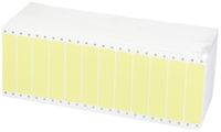 Compulabel Pinfeed Labels Fanfold Permanent Adhesive, 3 1/2" x 15/16", Pastel Yellow (112555)