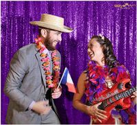Backdrop Fabric Curtain Purple-10FTx10FT-Sequin Photo Backdrop Shimmer Curtains for Backdrop Sequin-Curtain-Backdrop~1116E