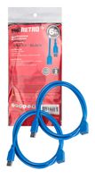 USB 3.0 Extension Cable 1.5m [2 Pack] Extensions 5GBps Throughput Shielded Twisted Pair (STP) Design Corrosion Resistant Connectors by EVORETRO