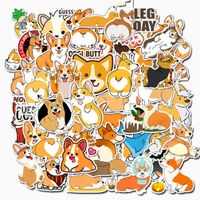 Welsh Corgi Pembroke Stickers, Cute Dog Waterproof Waterbottle/Laptop Stickers, Cool/Trendy Vinyl Winter Decal for Teen Girl Kids Adults, Perfect for Phone Travel Case Computer Notebook Guitar