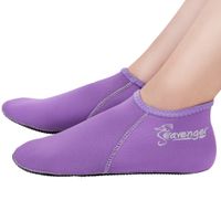 Seavenger Zephyr 3mm Neoprene Socks | Wetsuit Booties for Scuba Diving, Snorkeling, Swimming (Lilac, X-Large)