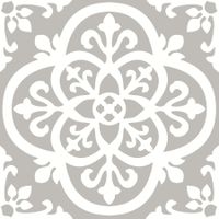 FloorPops FP2942 Medina Peel & Stick Floor tile, Grey, 10 Count