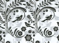 Elegance Gift Wrapping Tissue Paper for Art DIY Crafts in Bulk ~ Beautiful Black On White # 255~10 Large Sheets Size 20" x 30"