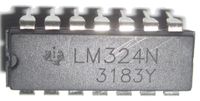 Major Brands LM324N General Purpose Quad OP Amplifier, -16-32 Volt, 14-Pin, Plastic Dip Tube, 4.57 mm H x 6.35 mm W x 19.3 mm L (Pack of 20)