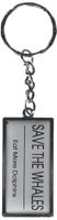 Graphics and More Save The Whales Eat More Dolphins Keychain Ring (K0560)