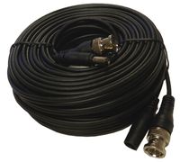HDView Pre-Made All-in-One BNC Video Power Cable Plug and Play Combo Coaxial Cable for HD Megapixel 1080P/720P, TVI, CVI, AHD Analog Camera (Black, 60 ft Feet)
