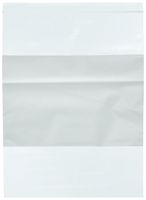 Bauxko 9" x 12" White Block Reclosable Poly Bags, 2 Mil, Case of 1000 (x-PB3975-Case)