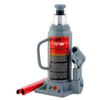 Pro-Lift B-012D Grey Hydraulic Bottle Jack - 12 Ton Capacity