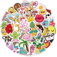 Cute Stickers for Water Bottles 50 Pack,Hydro Flask Stickers,Laptop Stickers,Waterproof,Aesthetic,Trendy Stickers for Teens,Girls Perfect for Waterbottle,Laptop,Phone,Travel Extra Durable Vinyl