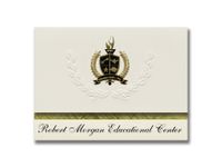 Signature Announcements Robert Morgan Educational Center (Miami, FL) Graduation Announcements, Presidential style, Basic package of 25 with Gold & Black Metallic Foil seal