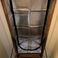 Auzzlife Attic Stairway Insulation Cover 25" x 54" x 11" R-Value 14.5 Pull Down Stairs Insulator Fire Proof Heat Resistant Easy Entrance and Exit to the Attic Tent - Attic Ladder Insulation Cover