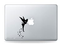 Tinkerbell Fairy Kissing Apple - Sticker Decal MacBook, Air, Pro All Models