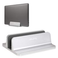 JARLINK Vertical Laptop Stand, Adjustable Laptop Holder Desktop Stand with Adjustable Dock Size (up to 17.3 inches) Compatible with All MacBook/Surface/Lenovo/Dell/Gaming Laptops (Silver)
